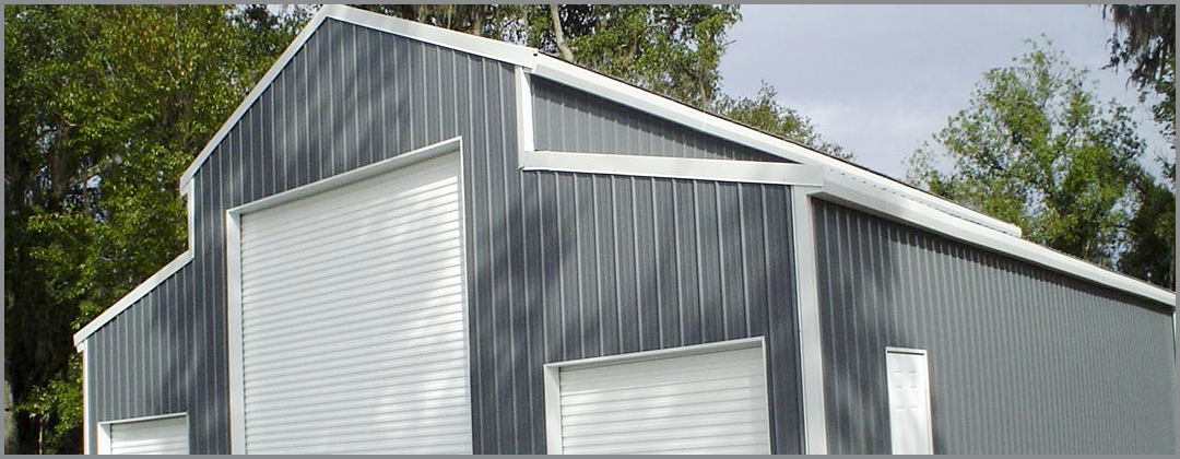 Triple metal workshop storage warehouse